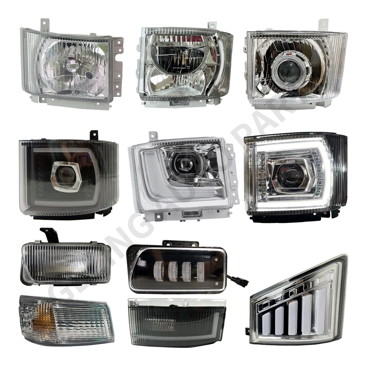 GELING ملحقات يابانية قطع غيار هيكل شاحنة كروم لـ Isuzu NPR 150 NQR 175 NMR 130 NLR 130 700P ELF ACROSS