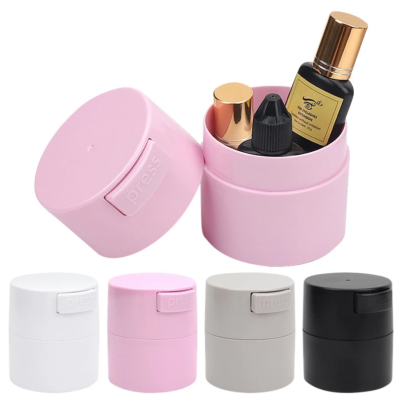 Eyelash Glue Storage Tank Holder Container Adhesive Stand Sealed Jar Cosmetic Accessorie Grafting False Lashes Beauty Tools