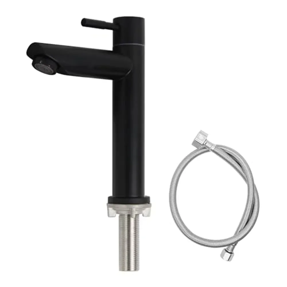 Cold Water Faucet Suitable For Bathroom Cold Water Only 304 Stainless Steel Single Pole Mixed Faucet Cold Water Accessories