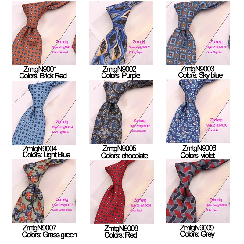 9cm Ties For Mens Neckties Fashion Ties Printing Necktie Men tie Jannyday Tie Ties business tie Ali ties