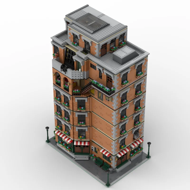 モジュラー都市建物モデル Moc ビルディングレンガ座る複合ロフトモデル技術モジュラーブロックギフトおもちゃ DIY セットアセンブリ