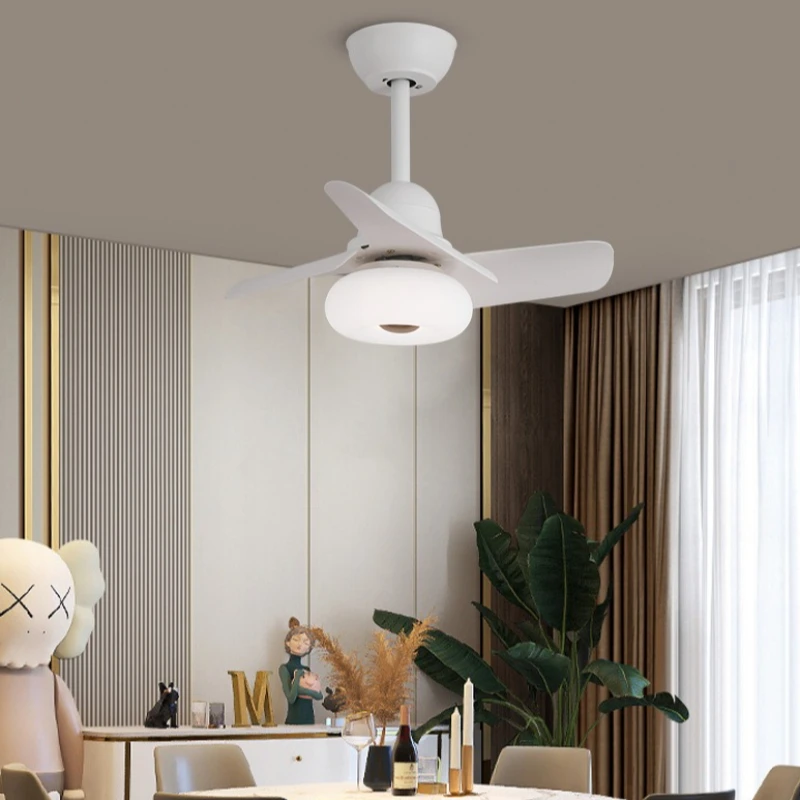 

Nordic Cream Style Bedroom/Parlor Acrylic LED Ceiling Fan Light Modern Designer Novelty Household Decoration Atmosphere Fixtures
