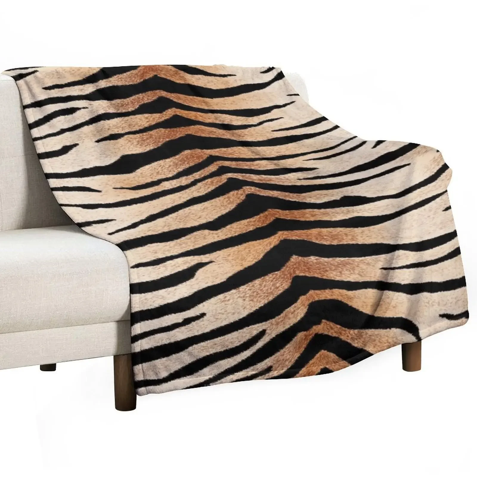 

Exotic Tiger Stripes Print Throw Blanket Sofa Luxury Throw Cute Plaid Sleeping Bag Blankets