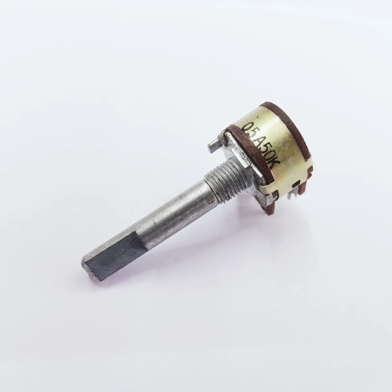 Original New 100% dual A50K C100K stepper sound amplifier volume potentiometer handle length 35MM 6pin (SWITCH)