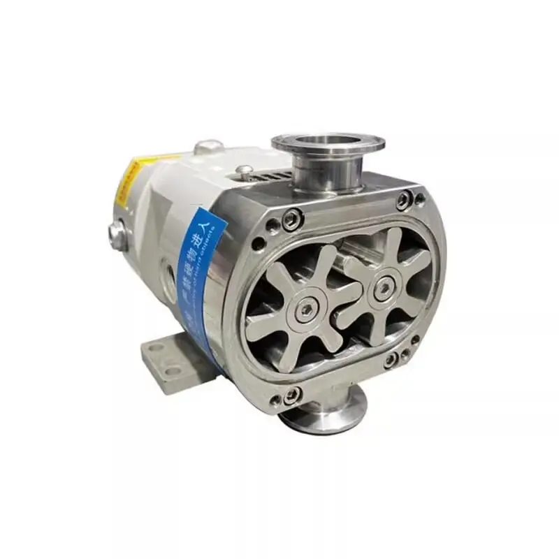 Sanitary SS Cam Rotor Transfer Unit Yogurt Paste Sauce Honey Viscous Food Grade Metering Head
