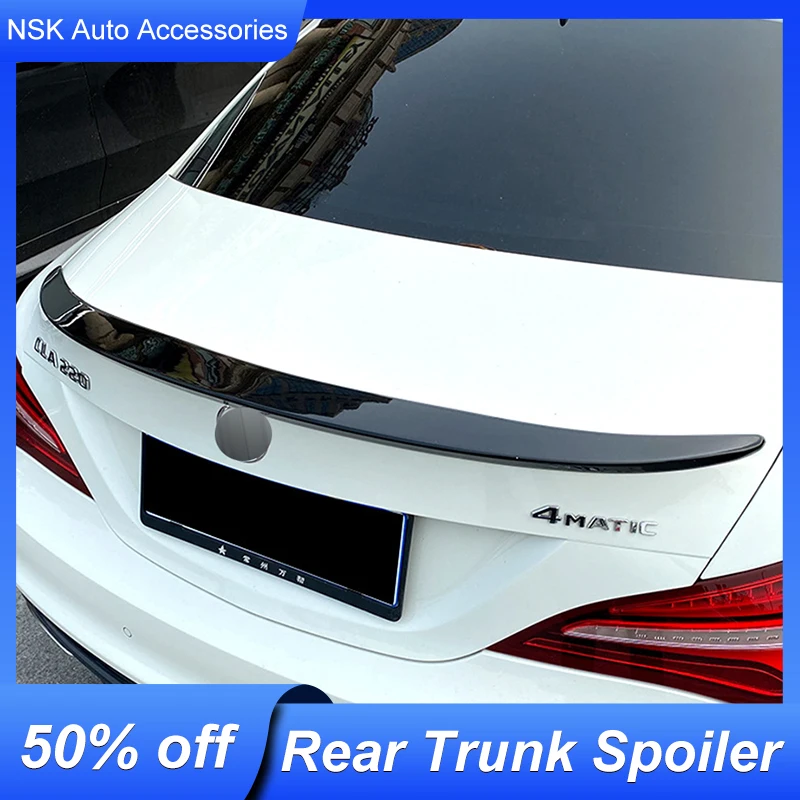 

For Mercedes Benz CLA W117 C200 C250 C260 2013 14 15 16 17 18 Rear Trunk Lid Ducktail Car Spoiler Wing Black Carbon Accessories
