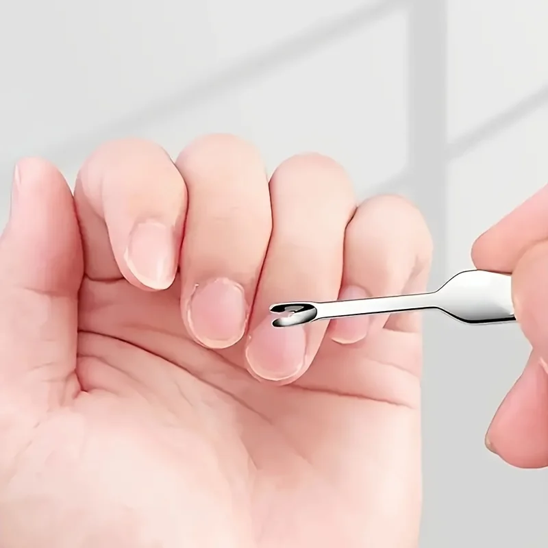 1/4pcs Professional Nail Art Tools Set,Right-Handed Manicure Kit with Cuticle Nipper,Nail File,Bird Beak Nail Scissors,Unscented