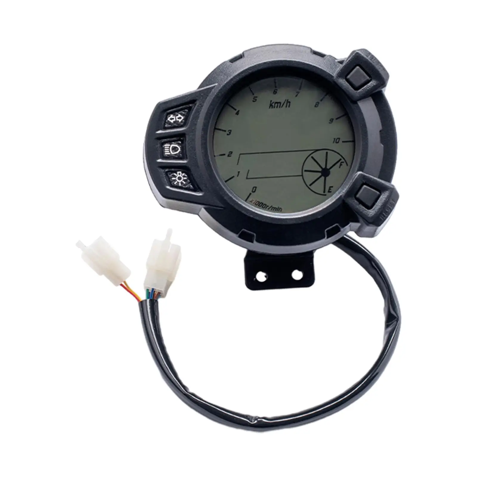 Waterproof LCD Digital Tachometer Motorcycle Tachometer Gauge Odometer for Yamaha BWS125 DC 12V Motorcycle