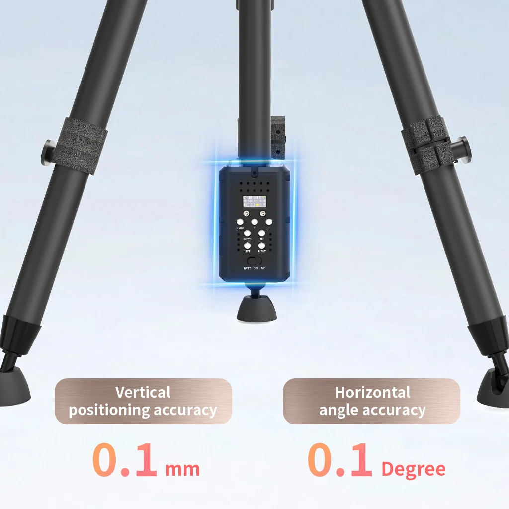 Newest Photography RTP500 Remote-controlled Electric Dual-axis Professional Aluminum Tripod 360 Horizontal Rotation Surveying 5