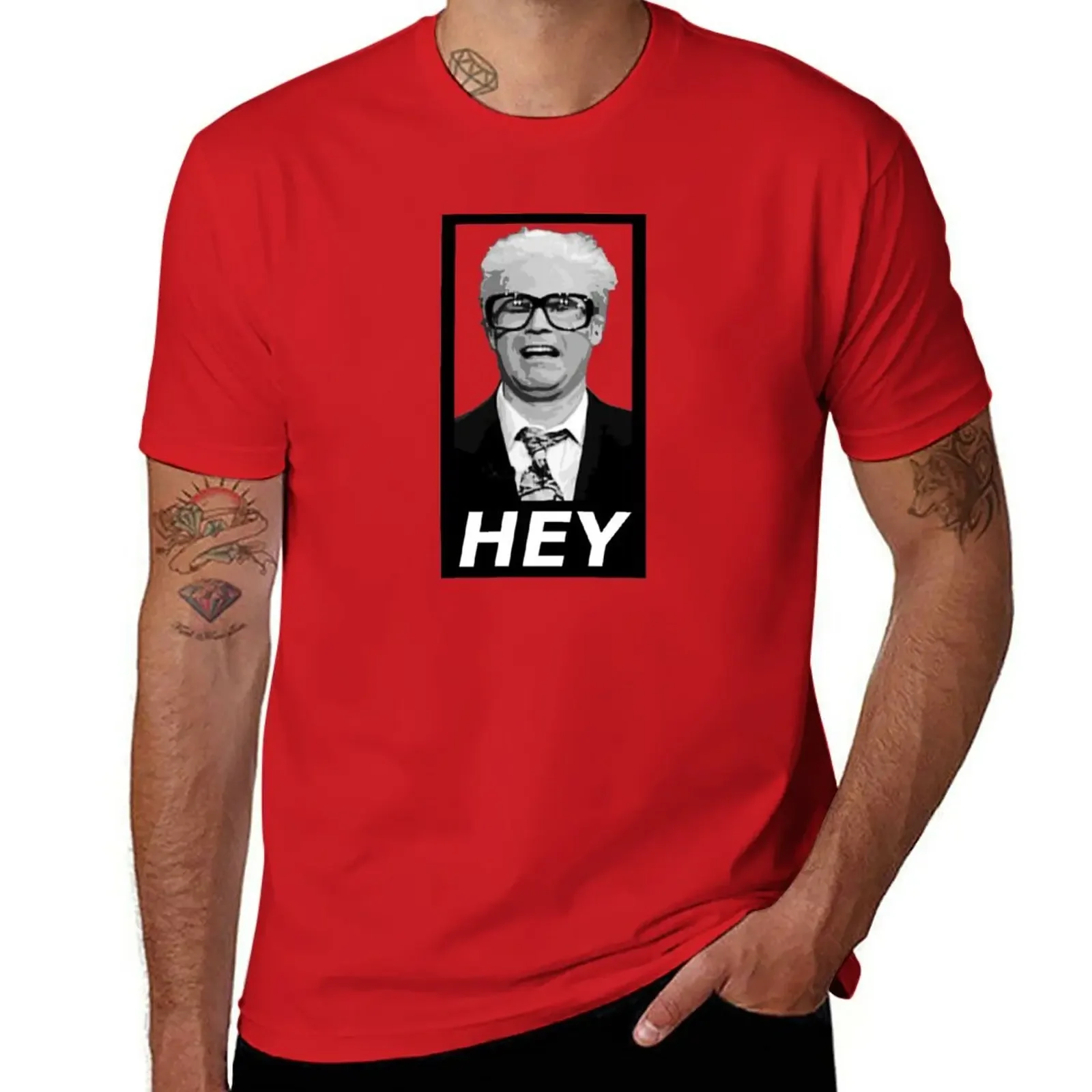 Harry Caray - Hey - Dark T-Shirt plus size tops summer tops fruit of the loom mens t shirts