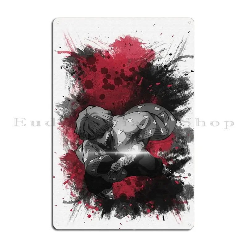 Металлический-знак-zenitsu-agatsuma-настенная-пещера-индивидуальный-настенный-настенный-живопись-жестяная-вывеска-плакат