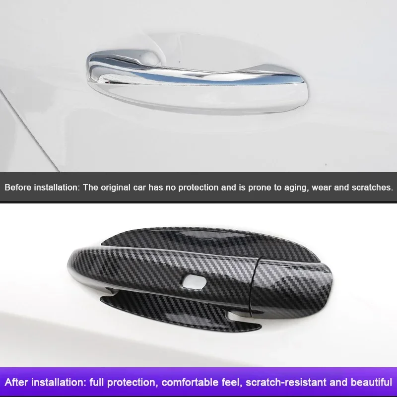 Para Mercedes Benz GLC X254 A B C E S clase W205 W213 W221 GLA GLB X247 manija de puerta de coche cubierta embellecedora de cuenco marco accesorio Exterior