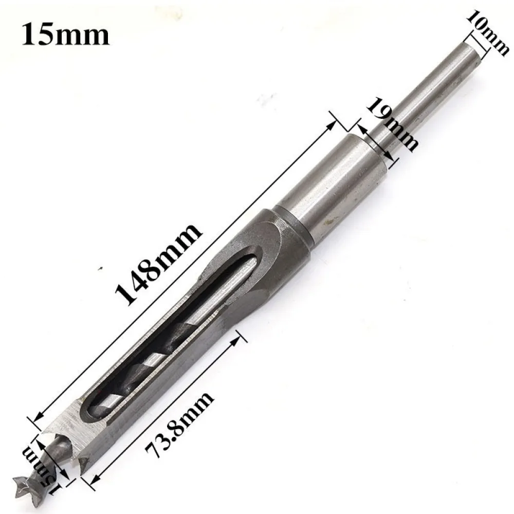 Bearing Steel Square Hole Drill Bits For Woodworking Mortising Chisel Set Square Tenon Boring Wood Joinery Tool