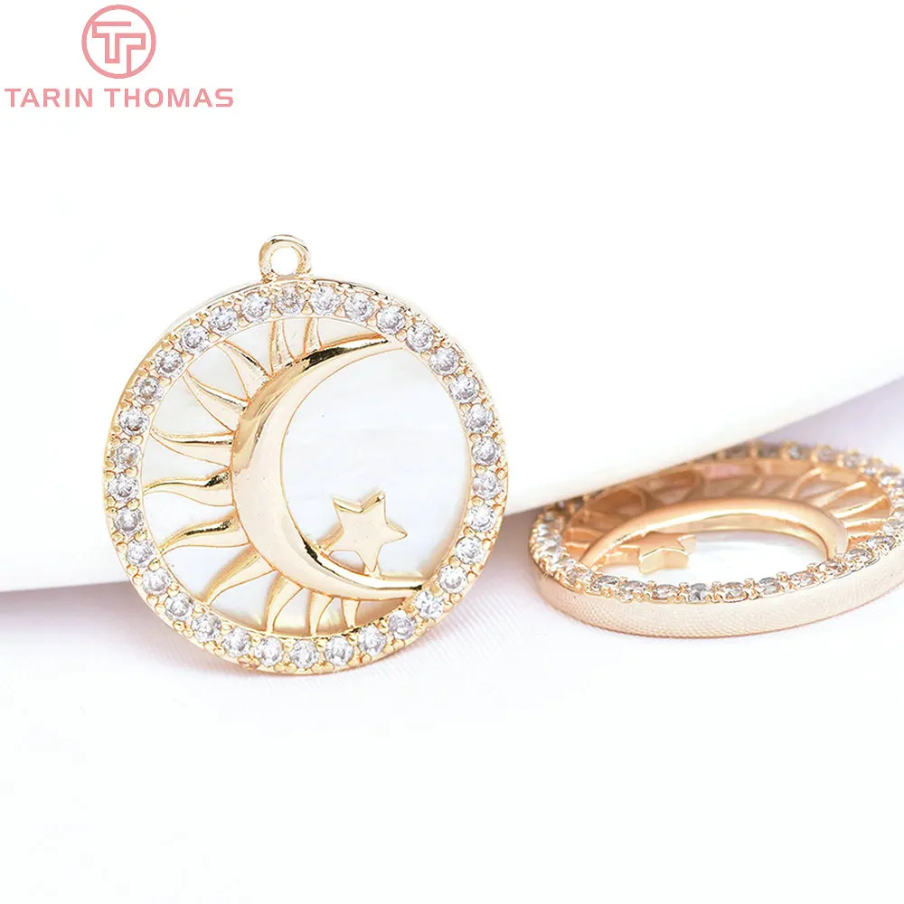 (6545) 2PCS 11.5MM 20MM 24K Gold Color Brass with Zircon Star Cat Paw Charms Pendants High Quality DIY Jewelry Making Findings