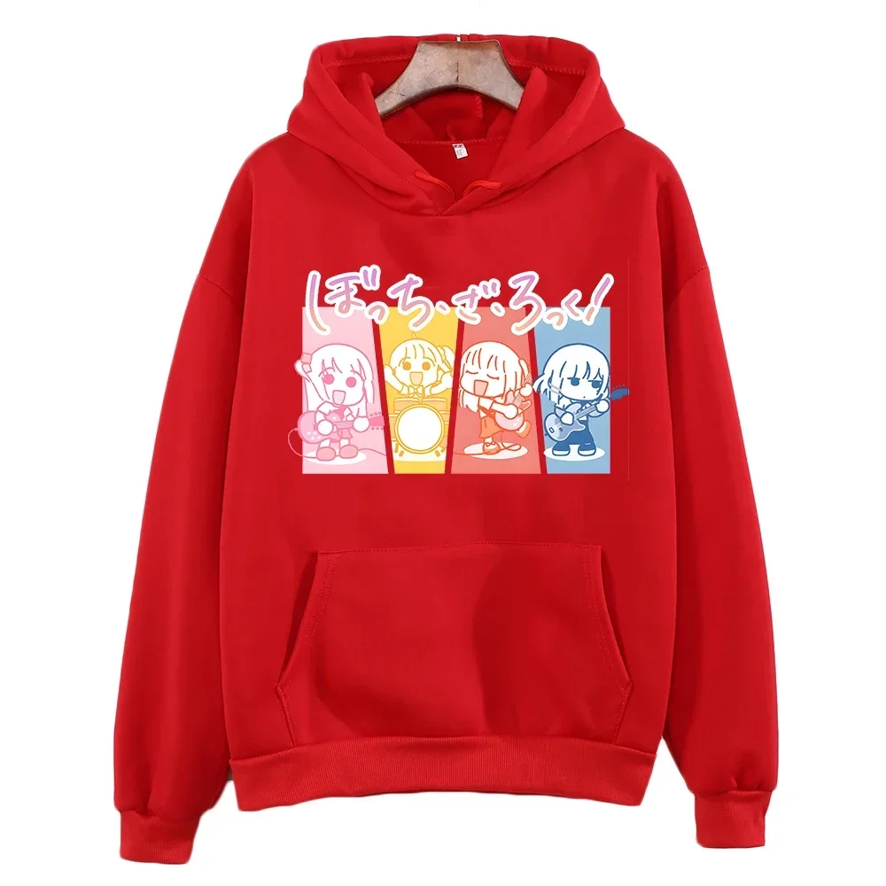 Women Anime Hoodies BOCCHI THE ROCK! Hitori Gotou Graphic Printed Cartoon Plus Size Clothes Sweatshirt Female Sudaderas Hooded