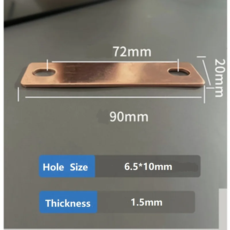 63/68/72/80/85/90/95mm miedzi baterii autobus łącznik prętowy kontakty posty pasy Tabs dla LiFepo4 litowo CATL CALB EVE Lishen Cell