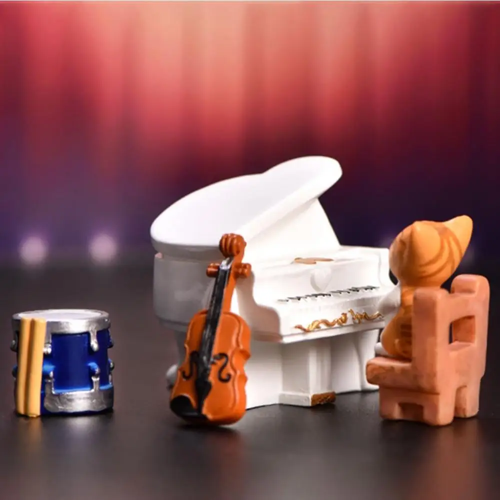 

Decor Wonderful Gift DIY Fairy Garden Accessories Desktop Decoration Micro Miniatures Piano Figurines Music Instrument Model