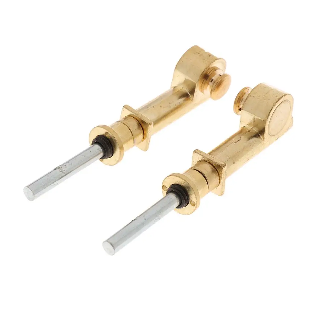 Tooyful Durable 2 Pieces Copper Vortex Erhu Axis Shaft Mechanical Axis String Instrument DIY Parts 9cm