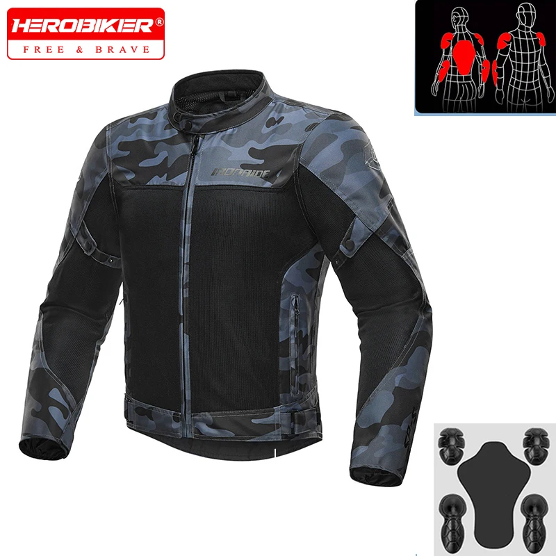 

Men's Motorcycle Jacket Summer Motocross Jacket Protective Gear Motorcyclist Outdoor Comfortable Clothing Moto Riding Jacket