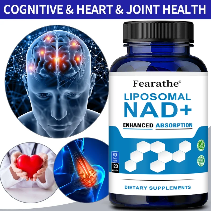 Liposomal NAD+ Capsules, High Absorption, Support Cellular Vitality, Natural Antioxidant, Daily Energy & Mental Focus Wellness