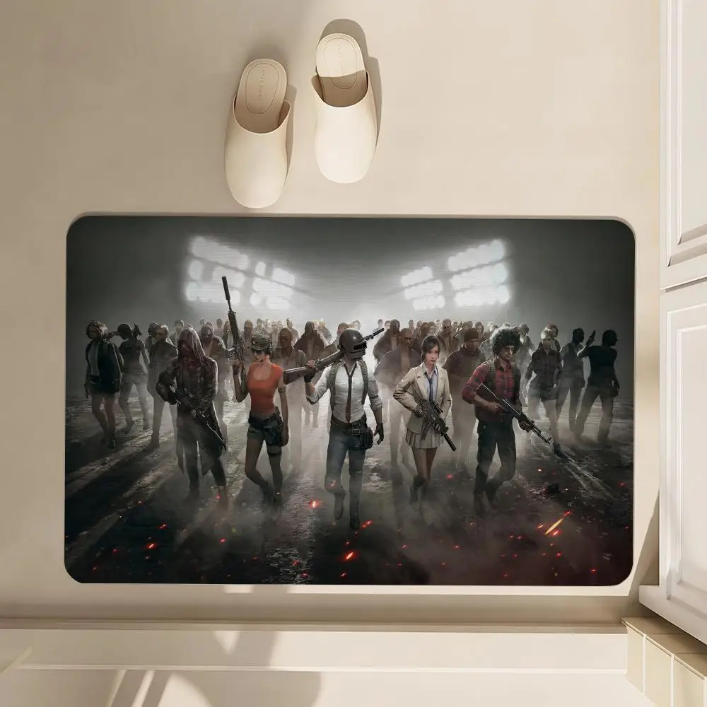 

P-PUBG Floor Mat Soft Diatom Bathroom Absorbent Floor Mat, Toilet Of The Bathroom, Household Floor Mat, Door Mat Carpet