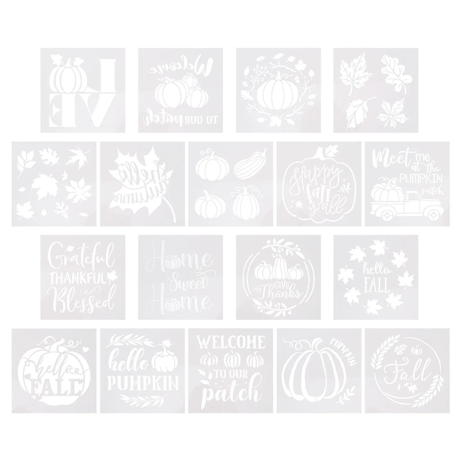 

18Pcs Premium Drawing Stencils No Harm Safe for Children DIY Crafts Sturdy Portable Art Templates Art Painting Template
