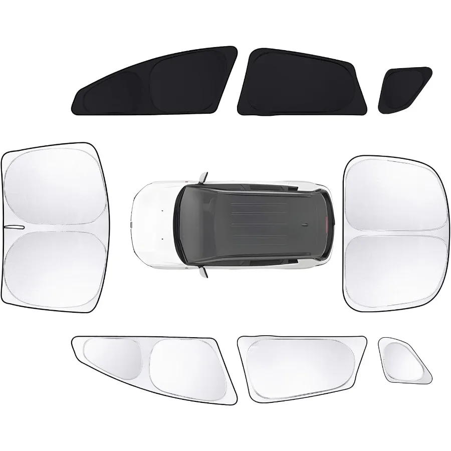 

8 шт. автомобильные шторы для Tesla Model S 20122025 2026 не модель S плед аксессуары дальнего действия лобовое стекло боковые задние полные солнцезащитные козырьки