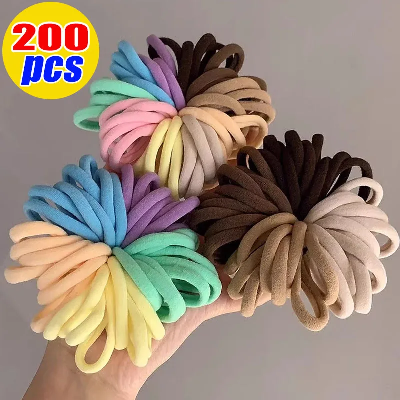 

Резинки для волос Эластичные смешанных цветов, 50/200 шт.