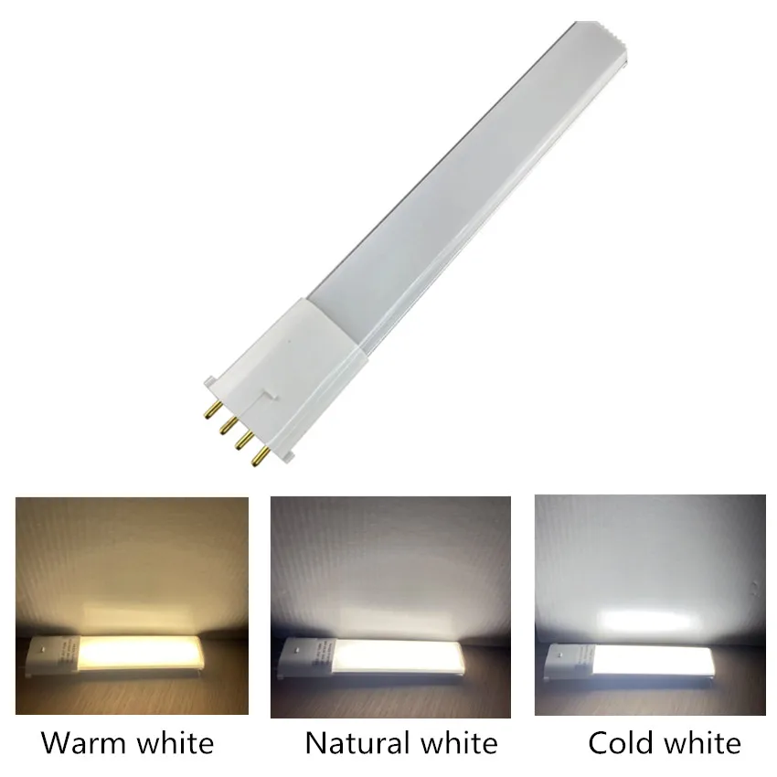 2G7 LED PL LED lamp 2g7 220V 230V 6W 8W 12W 2G7 Led Light Brightness 2G7 PLug Led Bulb Compact LED CFL Light 2G7 4pin Led Tube