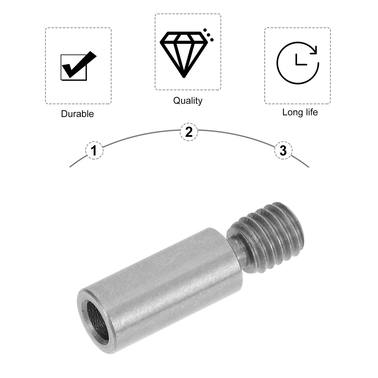 

Throat Tube Heatbreak 3D Printer Parts Heat Resistant Replacement Thermal Barrel Feeding Tube Titanium Alloy
