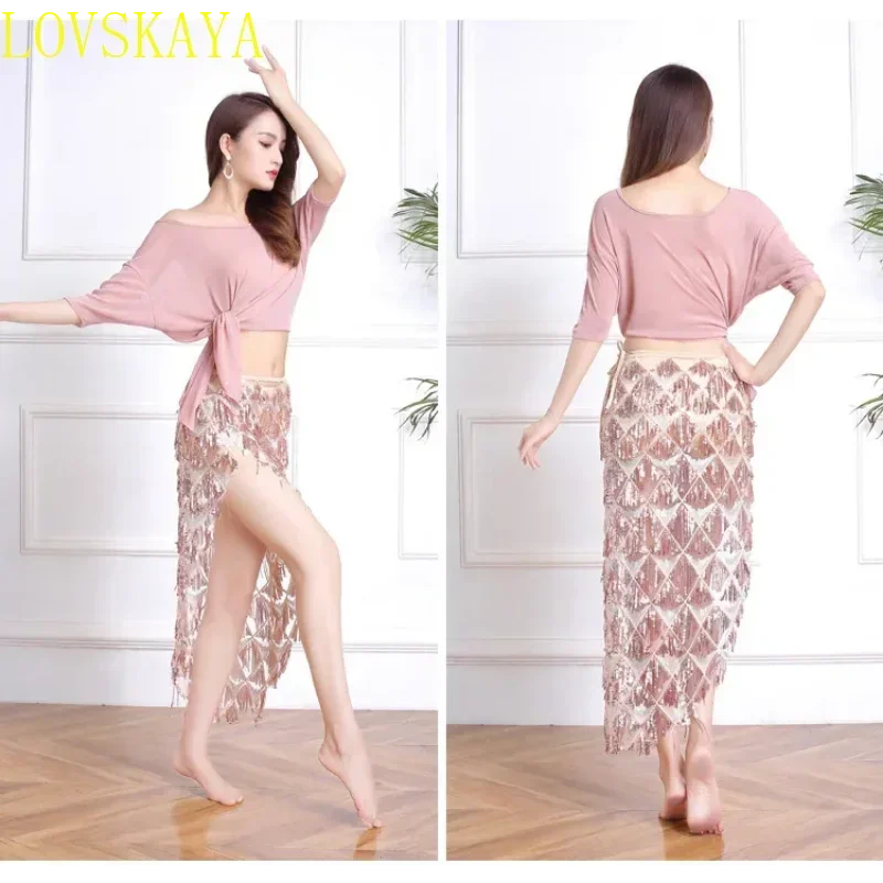 

Комплект длинного/короткого платья, сексуальный костюм, тренировочная одежда, модное платье в восточном стиле, костюм для сценических танцев, для взрослых 2024