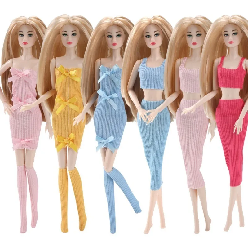 1/6 Supermodel Doll Clothes Fashion Elegance Princess Dresses Dress-up Top+Skirt Set/Strapless Dress+Socks Set For 30cm Dolls