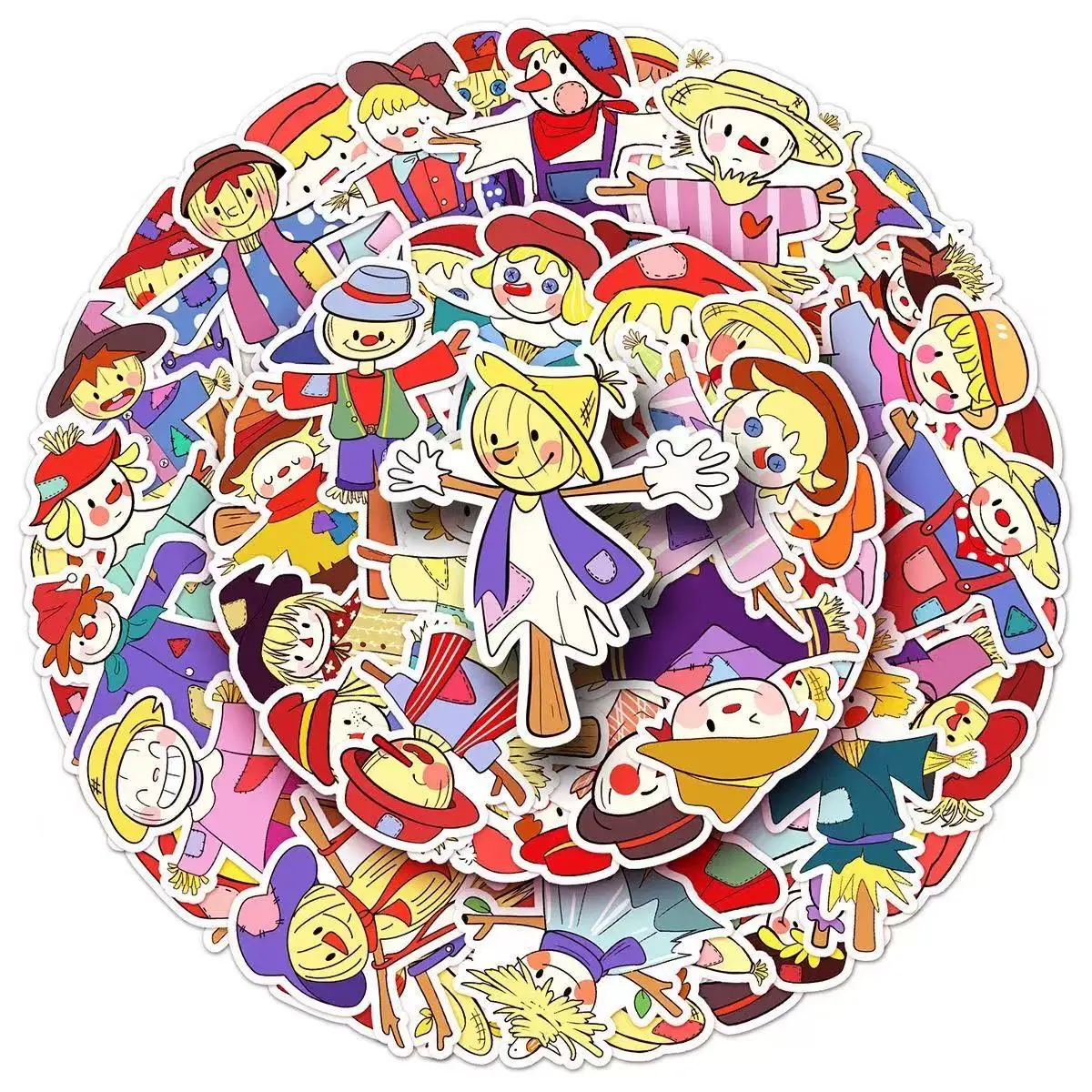 

50 шт., серия чудовиков, пугало, мультяшная милая наклейка с граффити, багаж, ноутбук, скейтборд, персонализированная наклейка