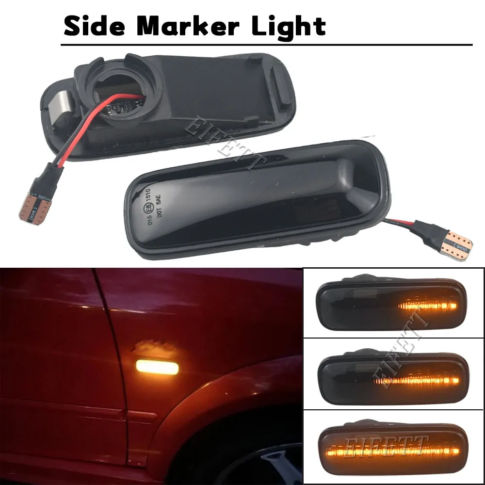 

1 пара желтых светодиодных передних боковых маркеров для Honda Civic EK EJ EM 2/3/4dr Ballade CRV 95-99, аксессуары для фототехники
