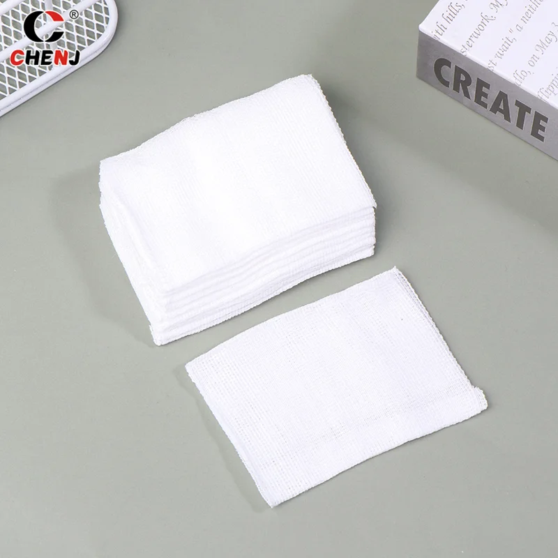 10Pcs 5*7*8CM 8 Layer Medical Absorbent Gauze Pad Wound Dressing Sterile Gauze Block First Aid Kit Gauze Pad Wound Care Supplies