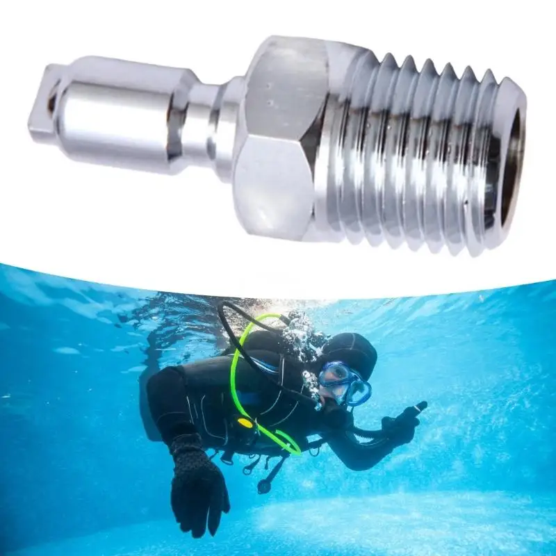 High Strength Metal Adapters 1/4NTP Thread Rapid Assembly For Side Mount Diving