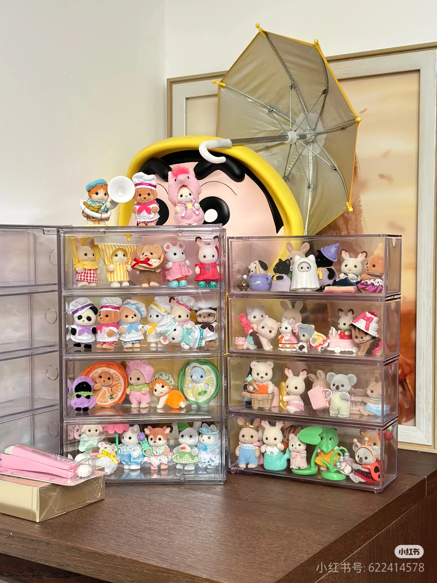 Original Japan Sylvanian Forest  Anime Figures Christmas Set Robot Unicorn Attack Toy Dressing Party Doll Festivals Limited Gift