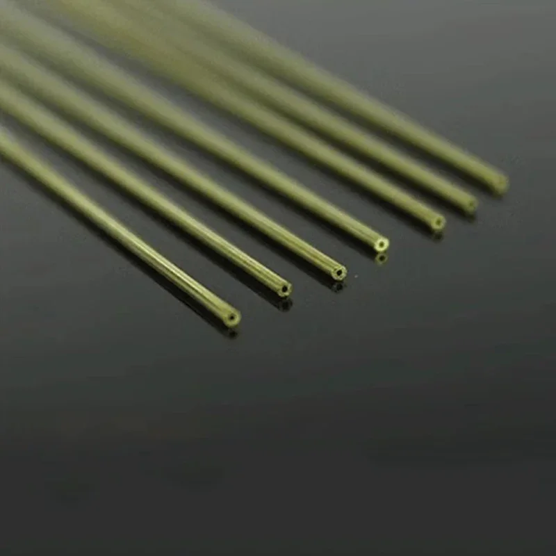 Brass Electrode Tube OD 0.2/0.3/0.4/0.5/0.6/0.7/0.8~3mm Length 200mm 400mm WEDM Die Single Hole for EDM Drilling Hole Machine