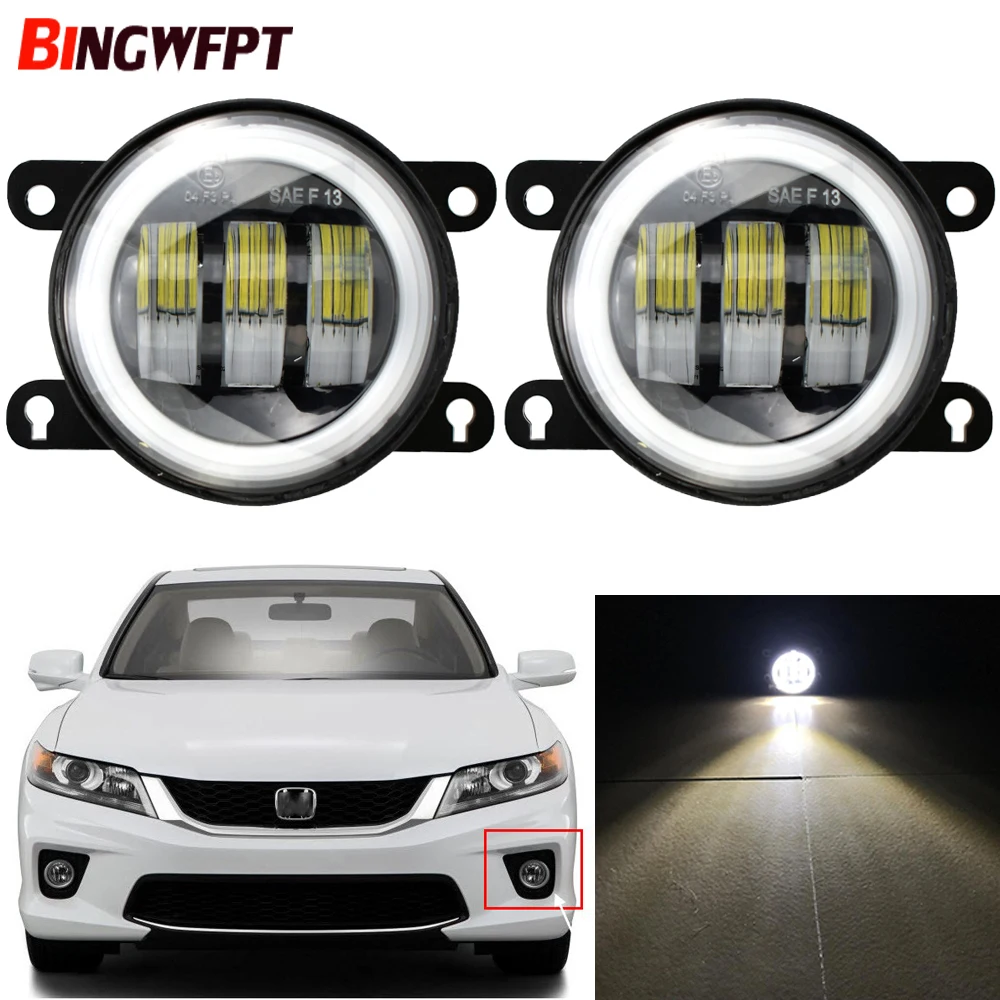 

Car Fog light Angel Eye Daytime Running Light For Honda Accord CR-V Fit Insight CR-Z Pilot City Crosstour Acura TSX TL RDX ILX