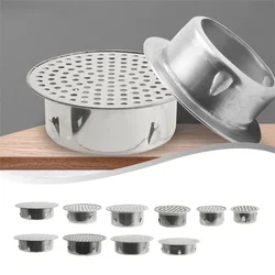 Stainless Steel Bathroom Drain Cover Hair Catcher Balcony Drainage Stopper Plug Garden Outdoor Roof Anti-blocking Floor Strainer