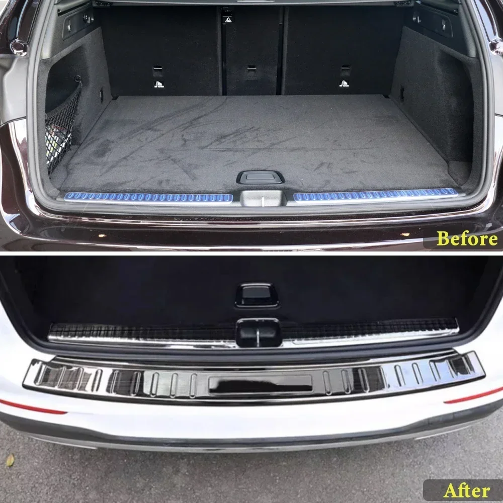 Trunk Bumper for Mercedes-Benz GLC X253 2015 2016 2017 2018 2019 2020 2021 2022 Car Accessories Rear Fender Protector Pad Cover