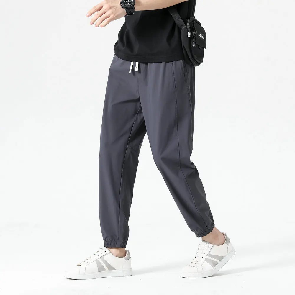 Men Black Khaki Gray Pants Summer Spring Cosy Trousers Lightweight & Breathable, Ideal for Hot Weather (3 Colors、5 Size) Attire