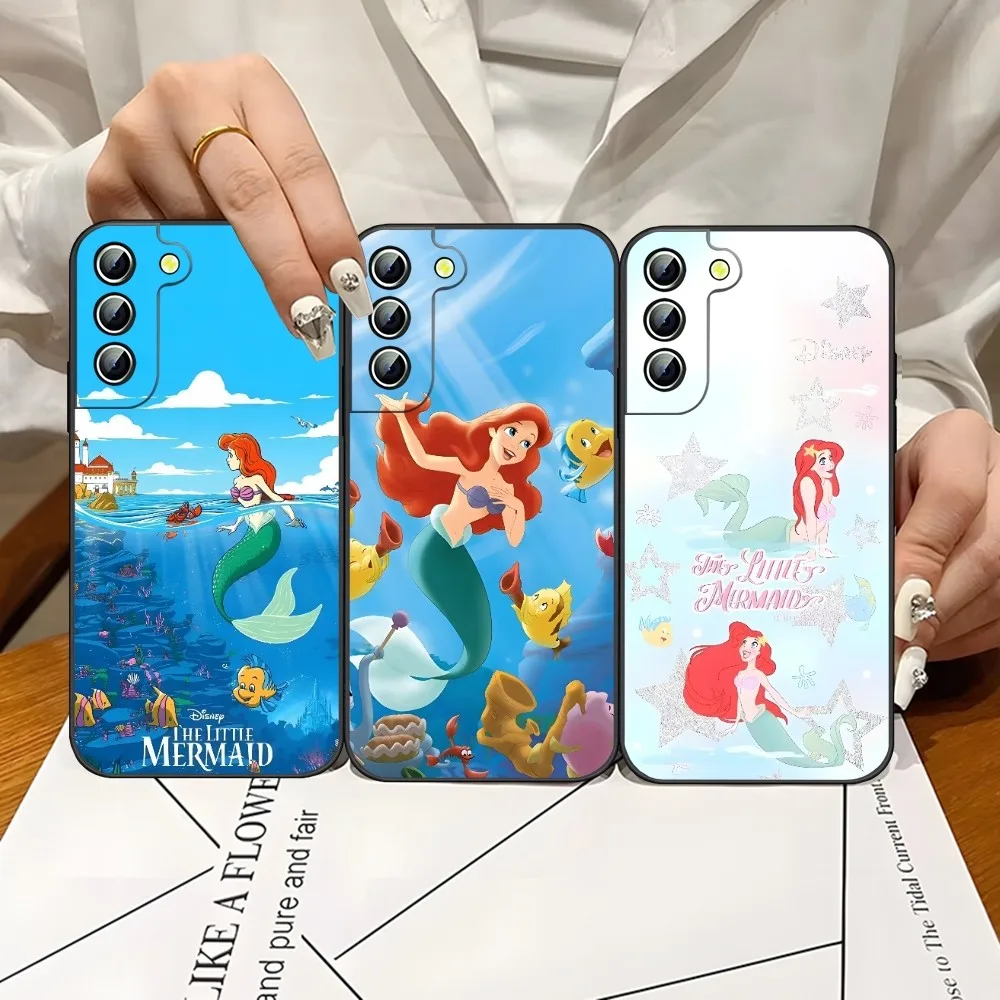 L-little mermaid Phone Case for Samsung S24 Ultra S22 S23 S20 Fe S21 Plus Galaxy A54 A34 A24 A53 M54 Note 20 Back Cover