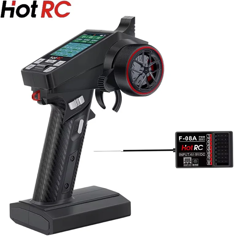 Hot Rc CT-8A 2.4G 8-kanaals Radiosysteem Afstandsbediening Zender Met F-08A Ontvanger Voor Klimmen Drift Voertuig Rc Auto Tank
