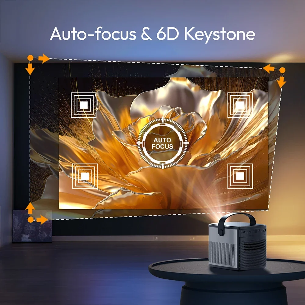 Chat 30% de réduction sur U80 Smart WiFi Android Full HD 1080P Portable LED Mobile DLP vidéo 3D 4K éducation Mini projecteur Portable