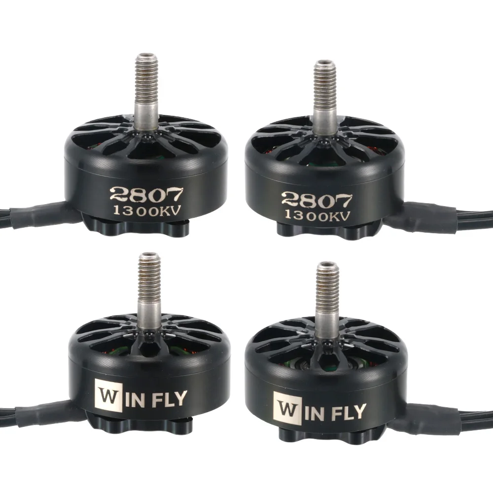 4 Stück FLASHHOBBY A2807 2807 6S 1300KV 5S 1500KV 4S 1800KV Brushless-Motor für FPV Freestyle 7-Zoll-Langstrecken-LR7-Drohnenmodell – Detail 6