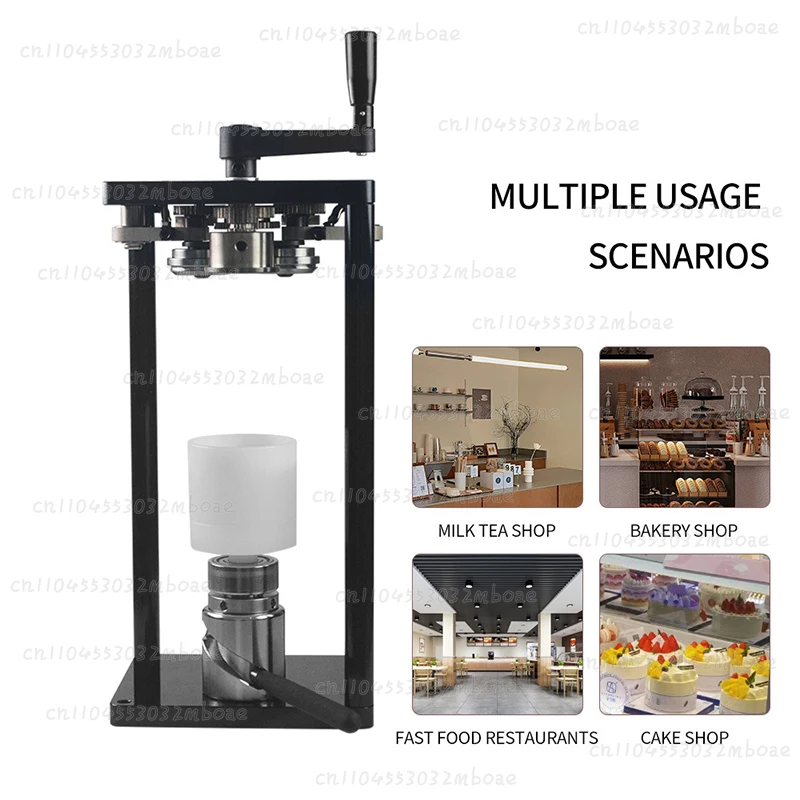 Small Home Manual Rotary Semi-Automatic Can Sealer for Soda Beer Juice Cans - Plastic & Glass Beverage Can Sealing Machine