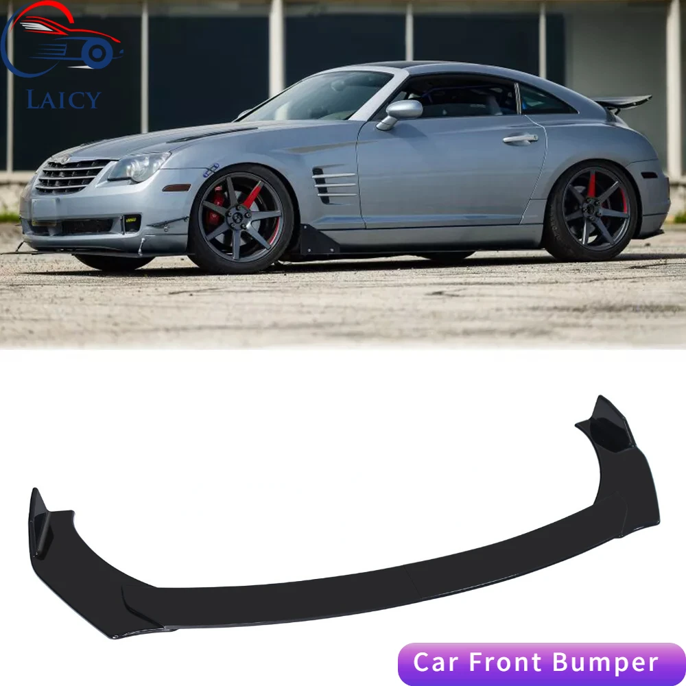 

LAICY For Crossfire 2004-2008 Car Front Bumper Lip Chin Spoiler Splitter Body Kit Guard Deflector Lips Auto Covers Black