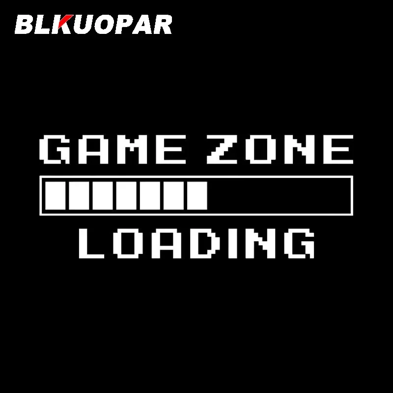 BLKUOPAR Game Zone Loading Funny Car Stickers Personality JDM Creative Decal Occlusion Scratch Windows Motorcycle Car Goods