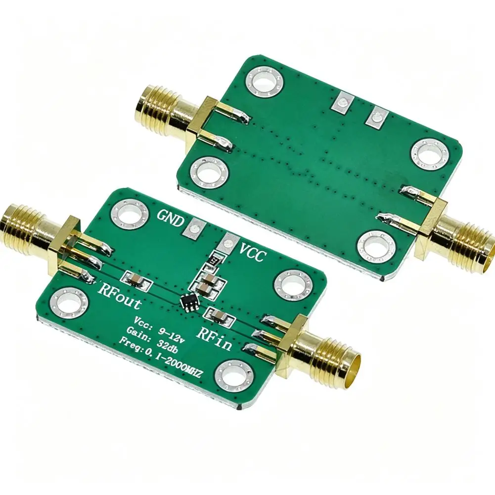 0.1-2000MHz RF Wideband Amplifier Module Gain 30dB Low-Noise Amplifier LNA Broadband RF Amplifiers Microwave Radio Frequency